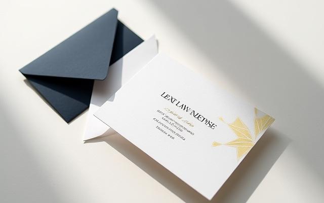 Modern minimalist wedding invitation suite with bold typography and foil accents on vellum